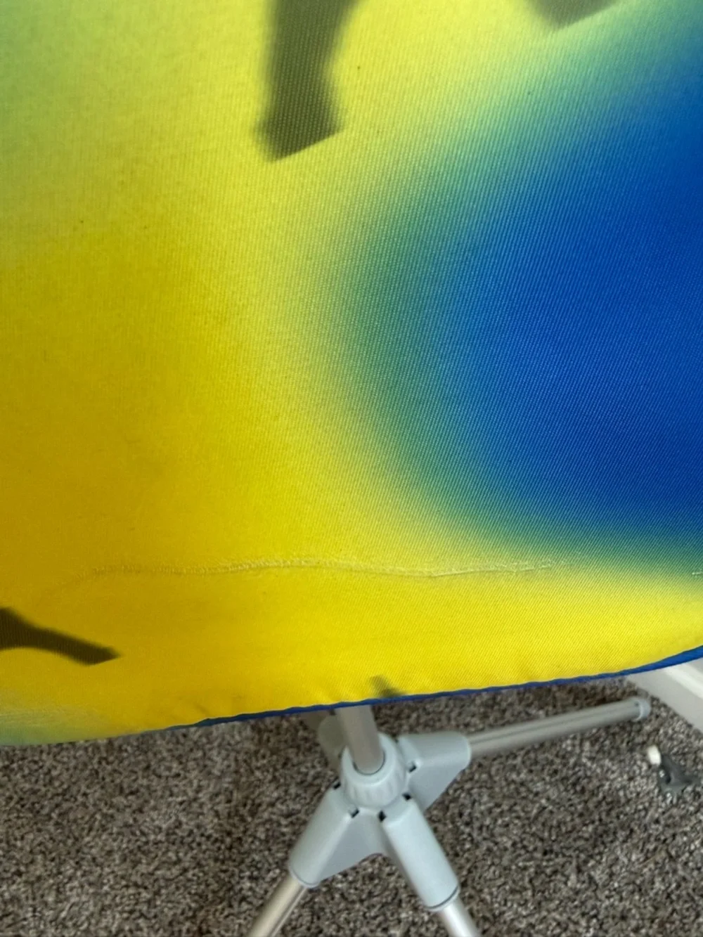 Karl Lagerfeld Paris Cara nylon Blue & Yellow Gradient‎ Eiffel Crossbody Bag